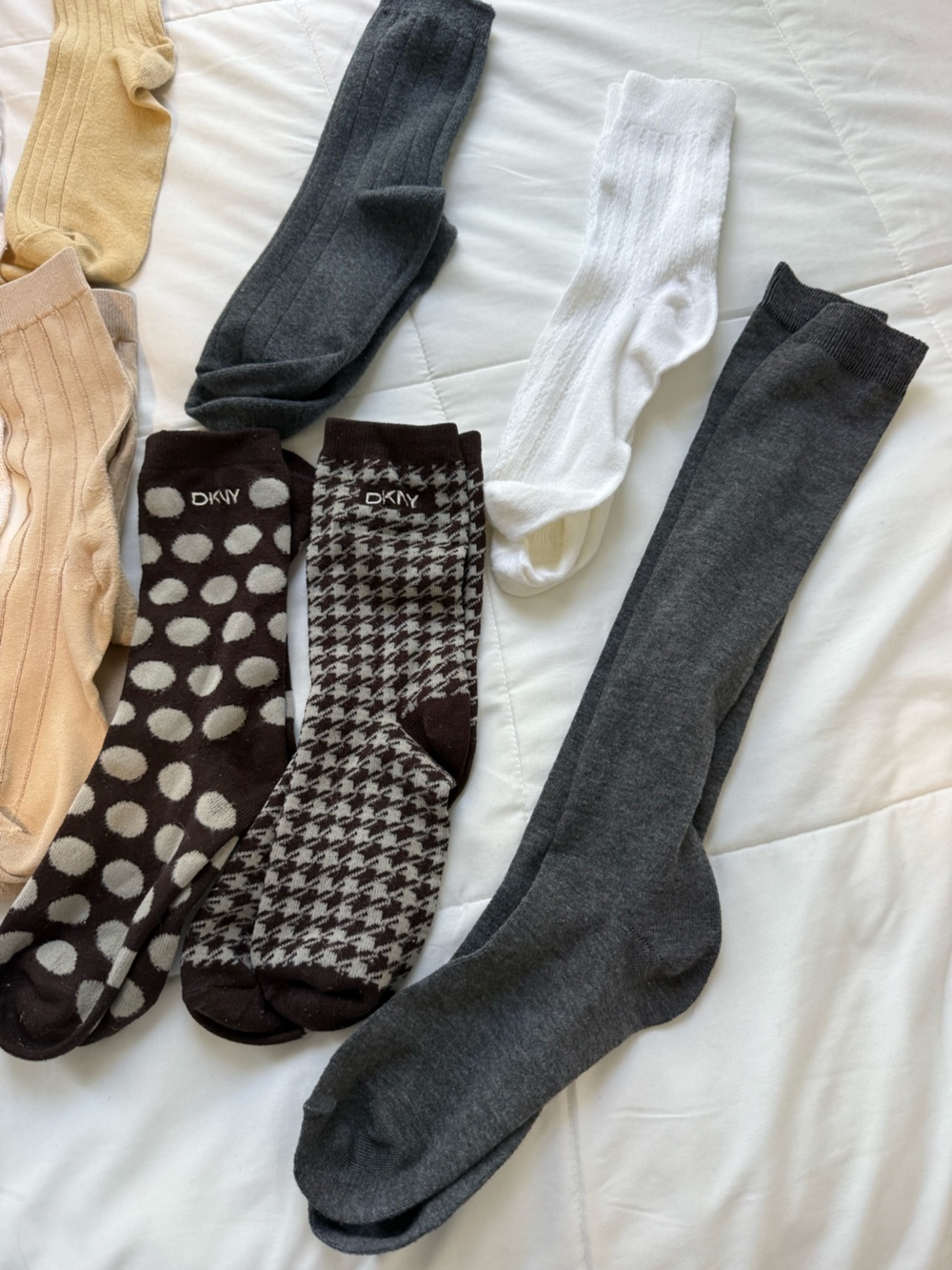 DKNY & Tommy Hilfiger assorted other brand Socks Argyle, boot length, cotton soc - Picture 8 of 8